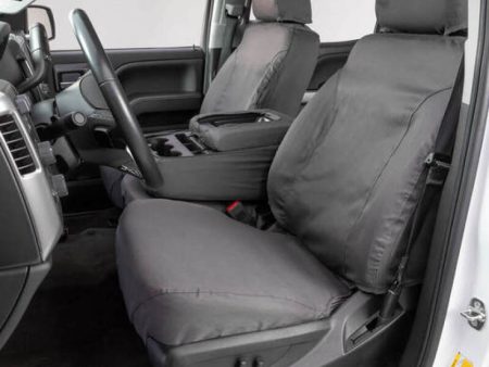 Covercraft 03-06 Chevrolet Silverado Polycotton SeatSaver Custom Front Row Seat Covers - Grey For Sale