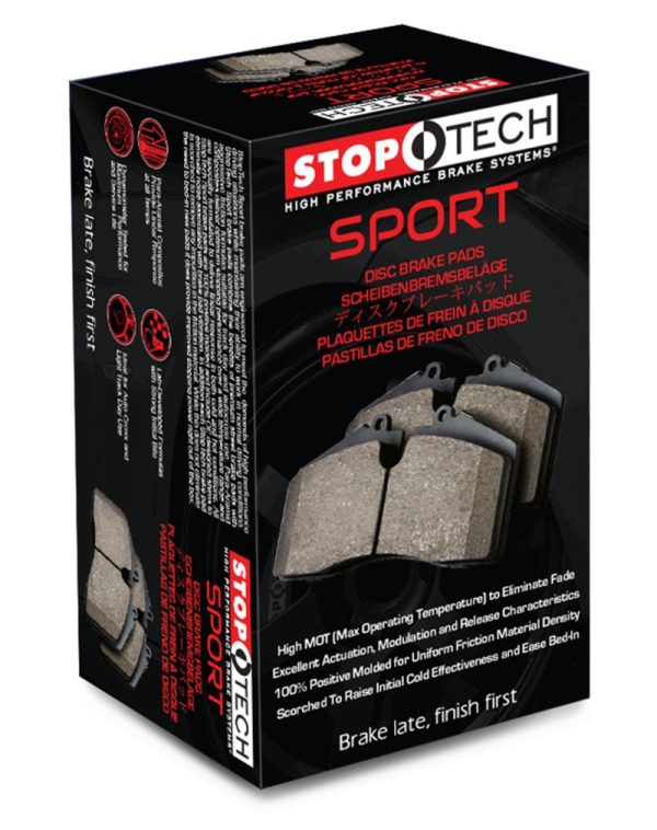 StopTech 15-19 Ford Mustang Sport Performance Front Brake Pads on Sale