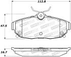 StopTech Sport Brake Pads w Shims and Hardware - Rear Fashion