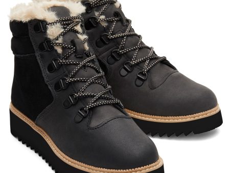 TOMS Mojave Womens Leather Lace Up Ankle Boot on Sale