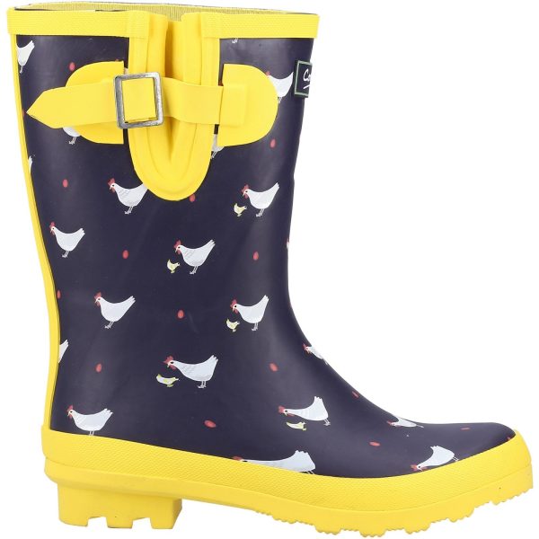 Cotswold Farmyard Womens Printed Mid Wellington Hot on Sale