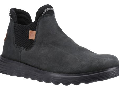 Hey Dude Branson Mens Leather Chelsea Boot For Cheap