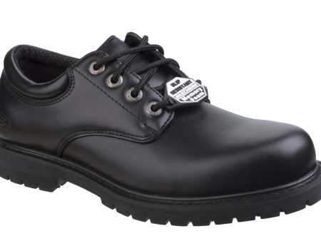 Skechers SK77041 Work Relaxed Fit Cottonwood Elks SR Mens Lace up Shoe Discount