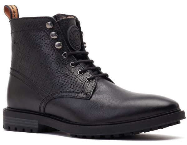 Base London Maguire Mens Leather Lace Up Ankle Boot For Discount