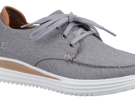 Skechers 204471 Proven Forenzo Mens Lace Up Canvas Shoe Hot on Sale