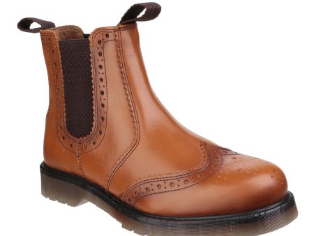 Amblers Dalby Mens Brogue Detail Pull On Chelsea Boot Online