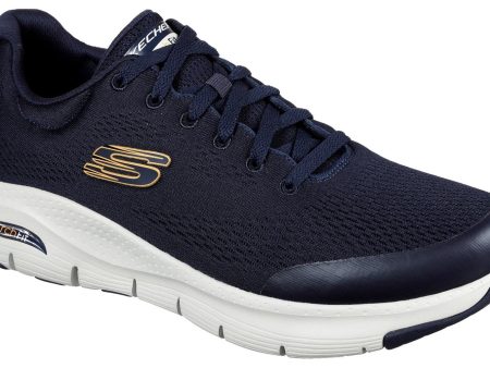 Skechers 232040W Arch Fit Mens Wide Fit Lace Up Trainer Hot on Sale