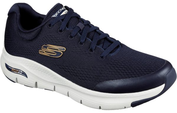 Skechers 232040W Arch Fit Mens Wide Fit Lace Up Trainer Hot on Sale