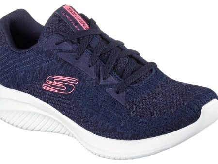 Skechers Ultra Flex 3.0 Best Time Womens Lace Up Trainers Online Hot Sale