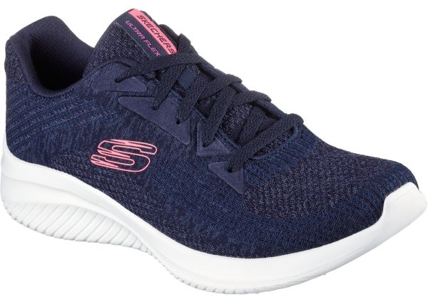 Skechers Ultra Flex 3.0 Best Time Womens Lace Up Trainers Online Hot Sale