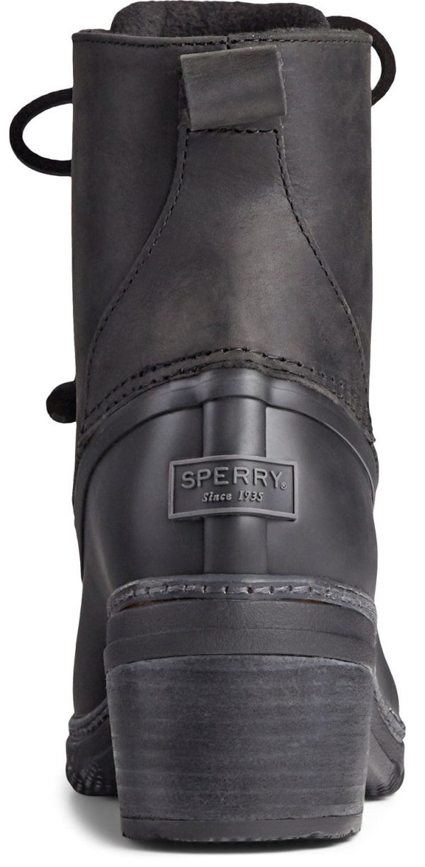 Sperry Saltwater Heel Fashion Womens Leather Ankle Boot For Sale