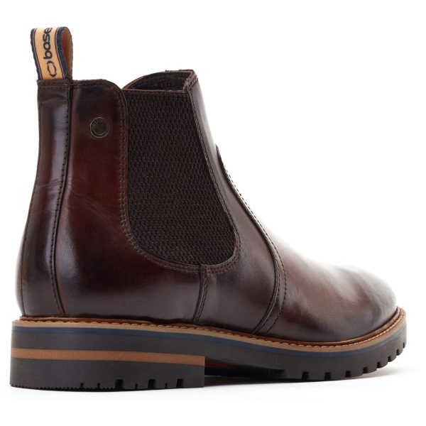 Base London Cutler Washed Mens Leather Chelsea Boot Fashion