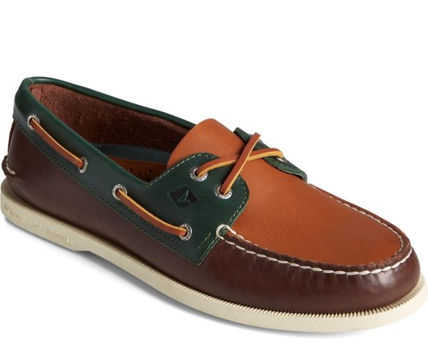 Sperry Authentic Original 2-Eye Tri-Tone Mens Boat Shoe Fashion