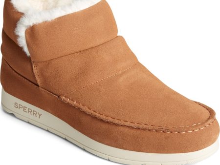 Sperry Moc-Sider Bootie Womens Leather Ankle Boot Online Sale