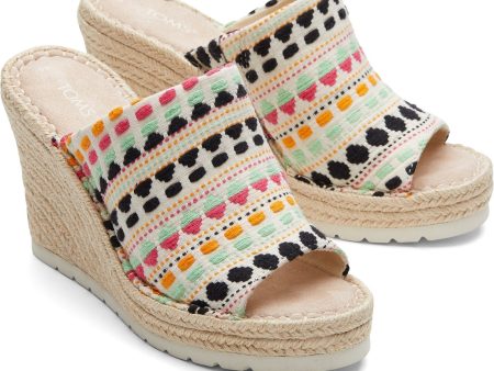 Toms Monica Womens Wedge Heeled Mule Sandal Online Hot Sale