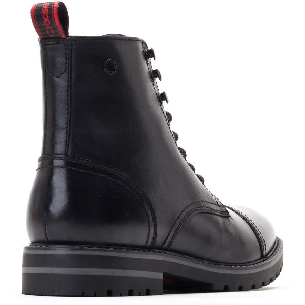 Base London Sparrow Waxy Mens Leather Lace Up Combat Boot Online Sale