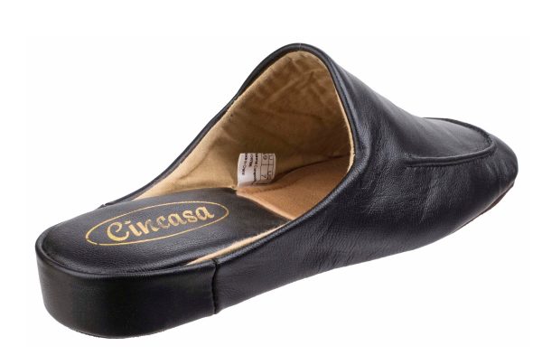 Cincasa Carlos Mens Leather Mule Slipper Online Hot Sale