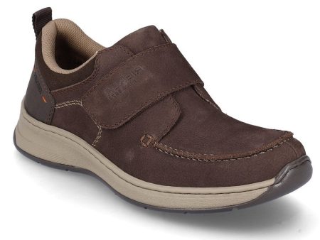 Rieker 14358-25 Mens Leather Touch-Fastening Casual Shoe Supply