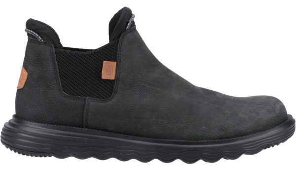 Hey Dude Branson Mens Leather Chelsea Boot For Cheap