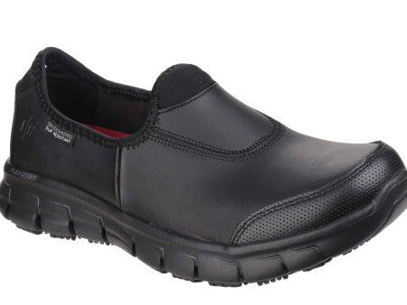 Skechers 76536EC Work Relaxed Fit Sure Track Womens Slip On Work Shoe Online now