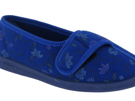 Comfylux Diana Womens Wide Fit Touch Fastening Full Slipper For Sale