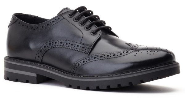 Base London Gibbs Waxy Mens Leather Lace Up Brogue Online Hot Sale