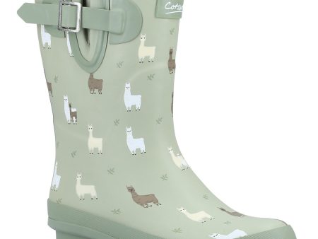 Cotswold Farmyard Womens Printed Mid Wellington Online Sale