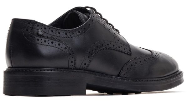 Base London Bryce Mens Leather Lace Up Brogue Shoe Online now