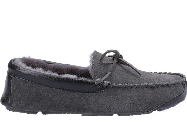 Cotswold Northwood Mens Sheepskin Moccasin Slipper Fashion