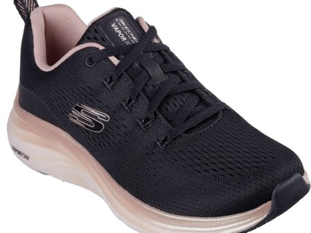 Skechers 150025 Vapor Foam Midnight Glimmer Womens Lace Up Trainer Fashion