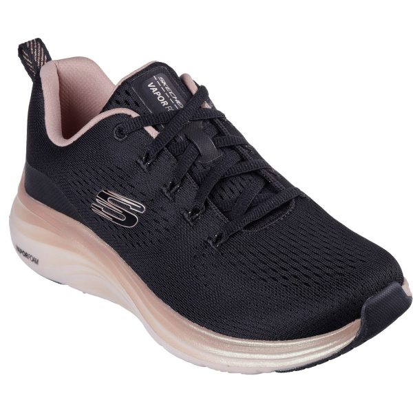 Skechers 150025 Vapor Foam Midnight Glimmer Womens Lace Up Trainer Fashion