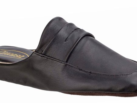 Cincasa Aramis Mens Leather Mule Slipper Hot on Sale