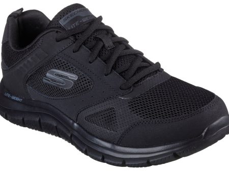 Skechers 232398 Track - Syntac Mens Leather Lace Up Trainer Fashion