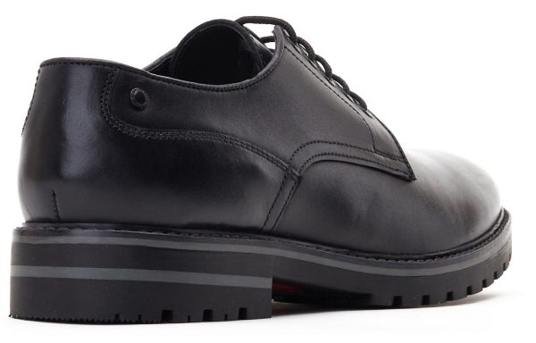 Base London Halsey Waxy Mens Leather Lace Up Derby Shoe Sale