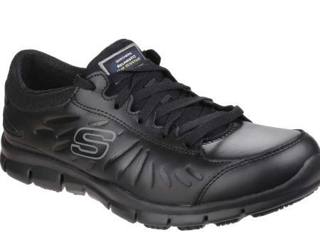 Skechers SK76551EC Work Relaxed Fit Eldred SR Womens Lace Up Work Shoe Supply