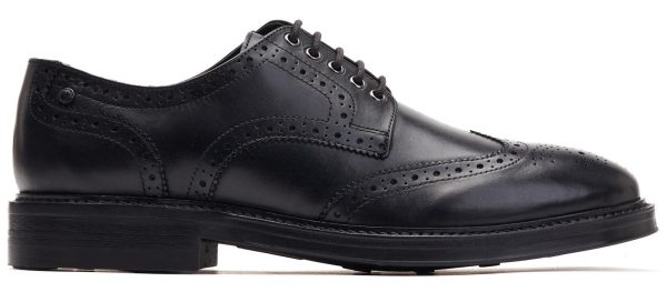 Base London Bryce Mens Leather Lace Up Brogue Shoe Online now