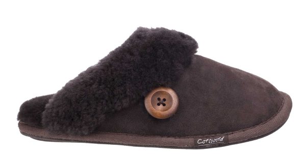 Cotswold Lechlade Womens Sheepskin Mule Slipper on Sale