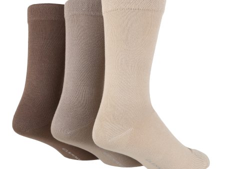 3 Pair Glenmuir Gentle Grip Comfort Cuff Mens Bamboo Socks For Discount