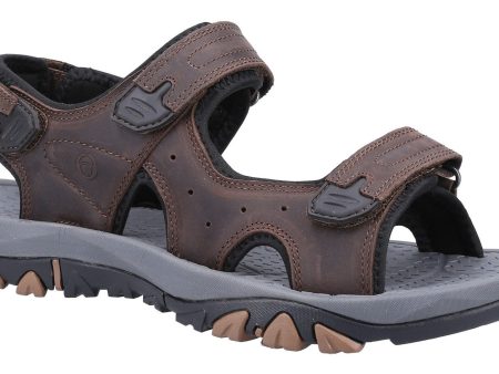 Cotswold Lansdown Mens Leather Touch-Fastening Sandal Sale