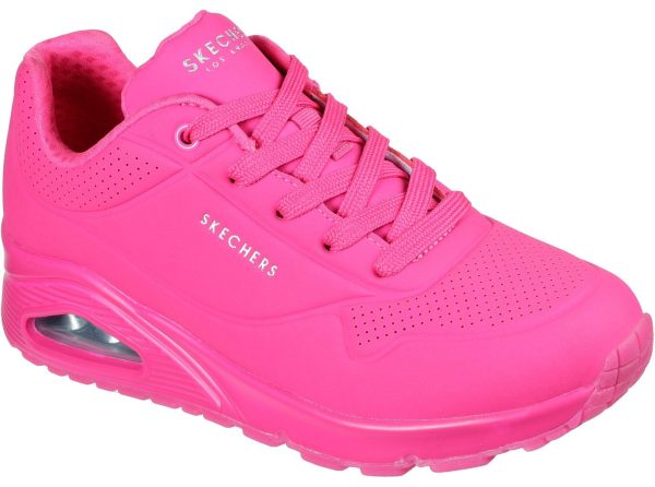 Skechers 73667 Uno Night Shades Womens Lace Up Trainer Online Sale