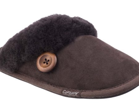 Cotswold Lechlade Womens Sheepskin Mule Slipper on Sale