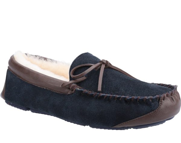 Cotswold Northwood Mens Sheepskin Moccasin Slipper Sale