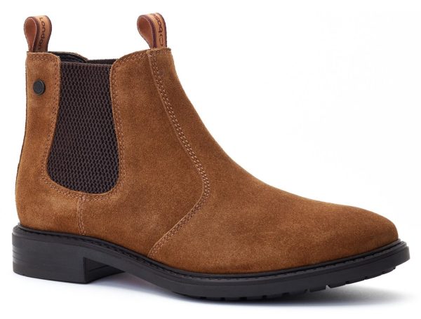 Base London Nelson Mens Suede Leather Chelsea Boot For Discount