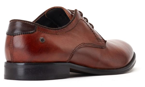 Base London Bertie Mens Leather Lace Up Derby Shoe Online now