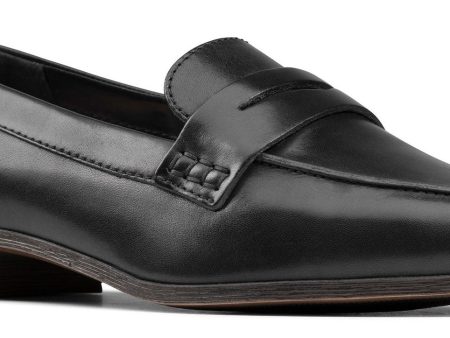 Clarks Hamble Loafer Womens Leather Slip On Shoe Hot on Sale