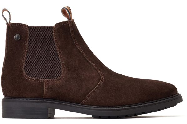 Base London Nelson Mens Suede Leather Chelsea Boot Online Sale