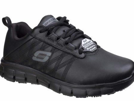 Skechers SK76576 Work Relaxed Fit Sure Track Erath Womens Lace Up Work Shoe For Cheap