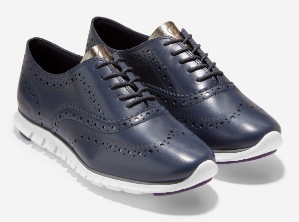 Cole Haan ZeroGrand Womens Leather Wingtip Oxford Shoe Fashion