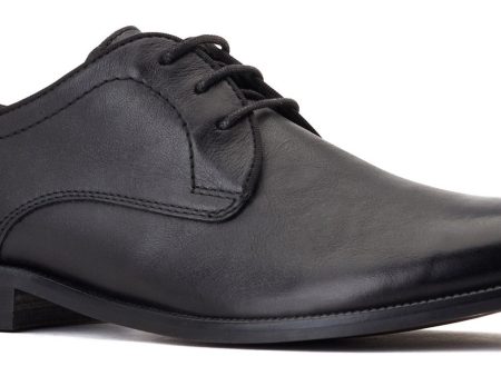 Base London Bertie Mens Leather Lace Up Derby Shoe Discount