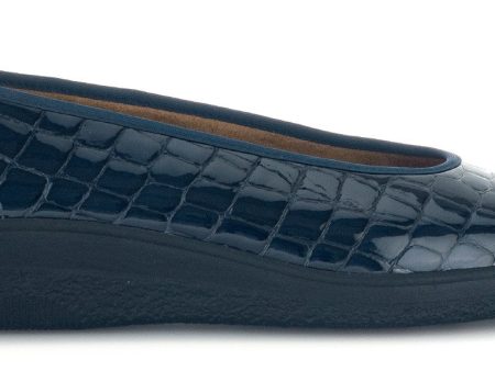 Gabor Piquet 06.400 Womens Leather Slip On Ballerina Shoe Fashion